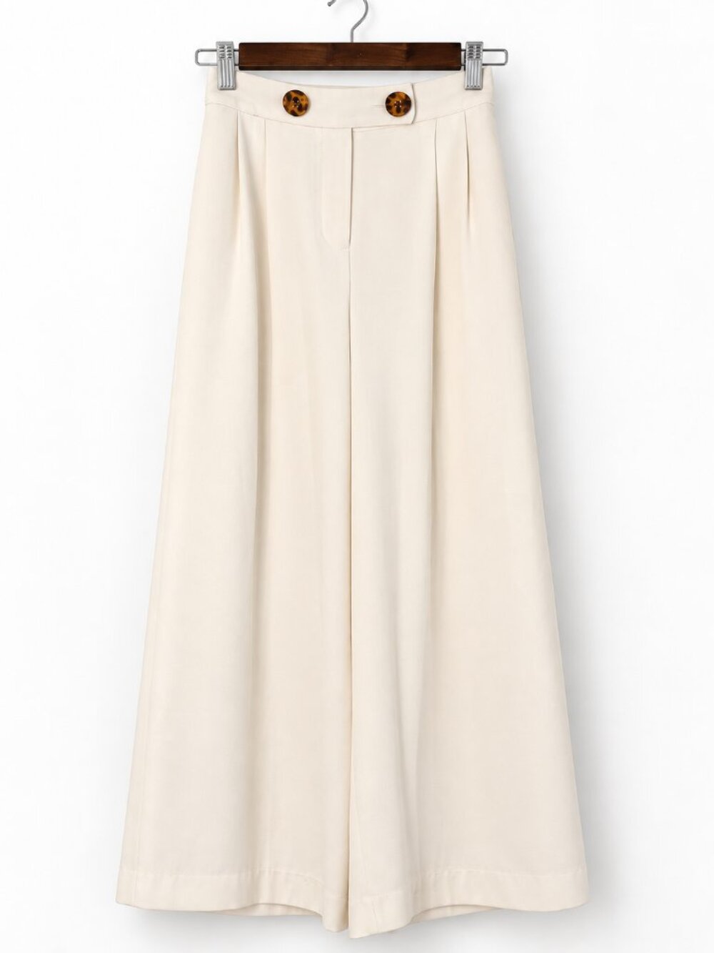 Topshop Tailored Cream Culottes